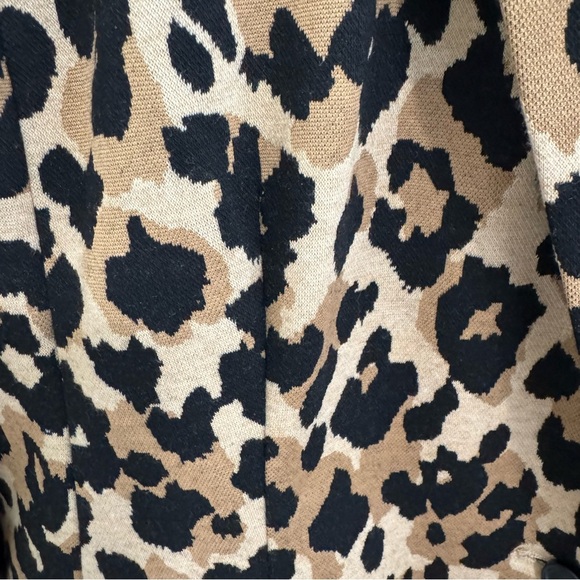 LOFT NWT Animal Print Knit Longline Blazer - Picture 2 of 6